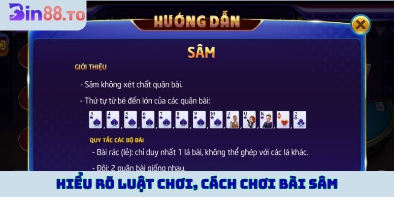 Hiểu rõ luật chơi, cách chơi bài sâm khi chơi trực tuyến